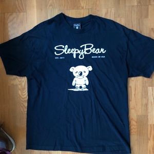 Navy Blue Sleepy Bear T-Shirt